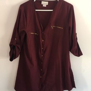 Maroon/ Dark Purple Blouse